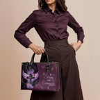 Be Strong and Courageous Joshua 1:9 Scripture Purse - Christian Leather Handbag