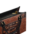 I Can Do All Things Through Philippians 4:13 Purse - Christian Leather Handbag