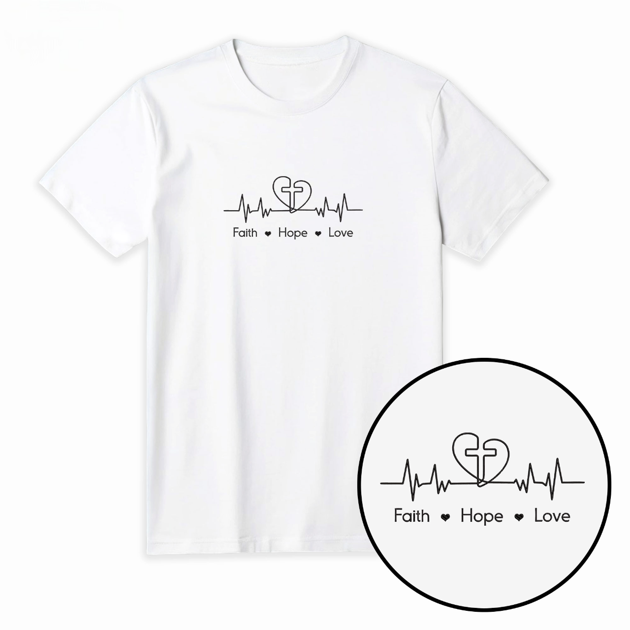 Faith Hope Love Christian T-Shirt