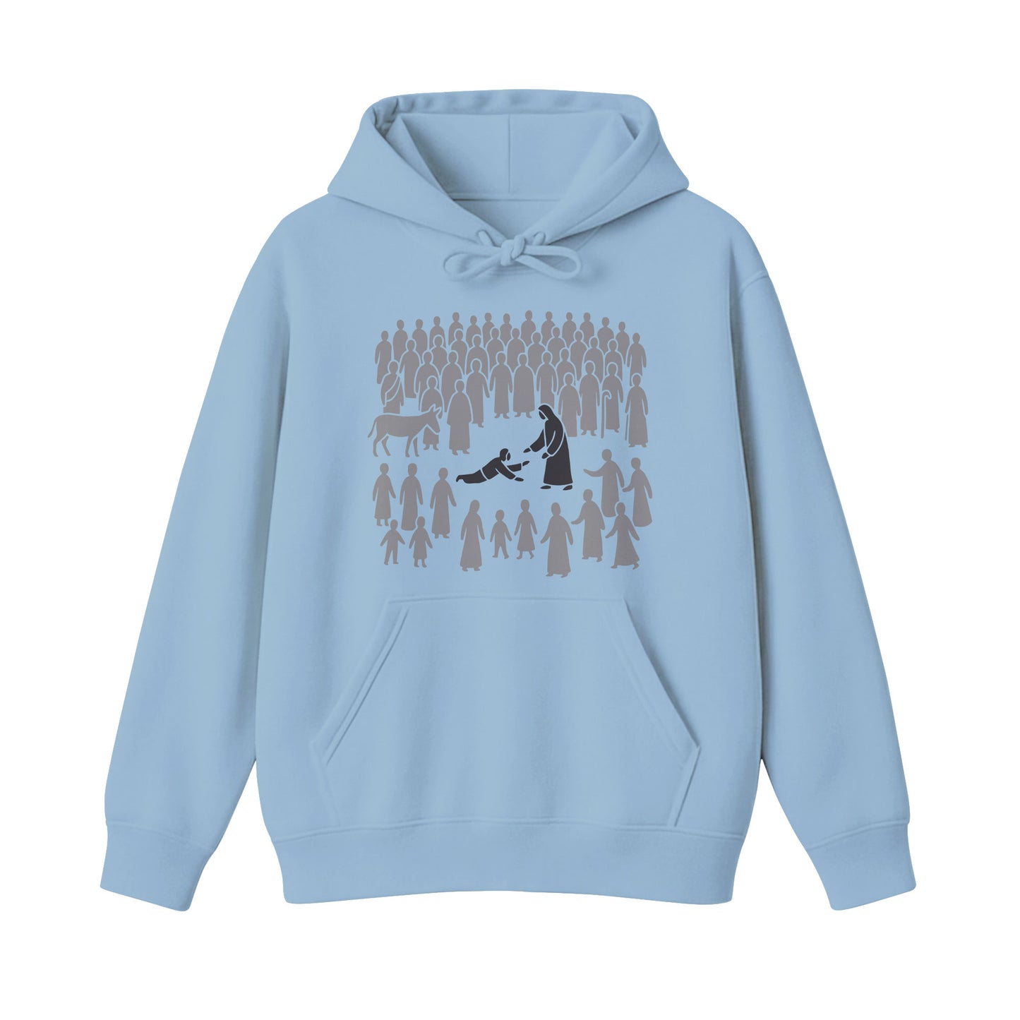 Just Touching Him Christian Hoodie