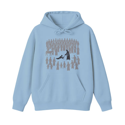 Just Touching Him Christian Hoodie