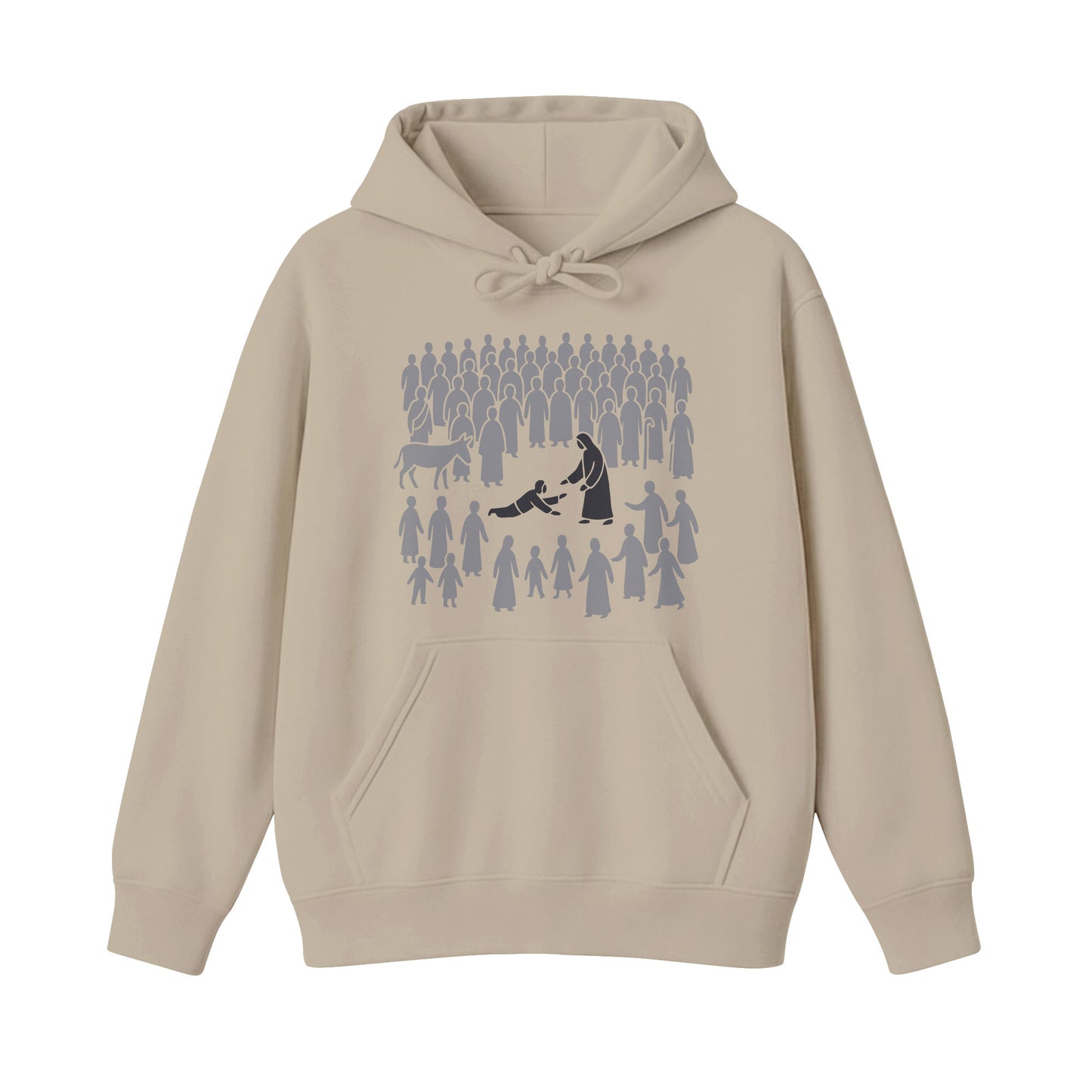 Just Touching Him Christian Hoodie