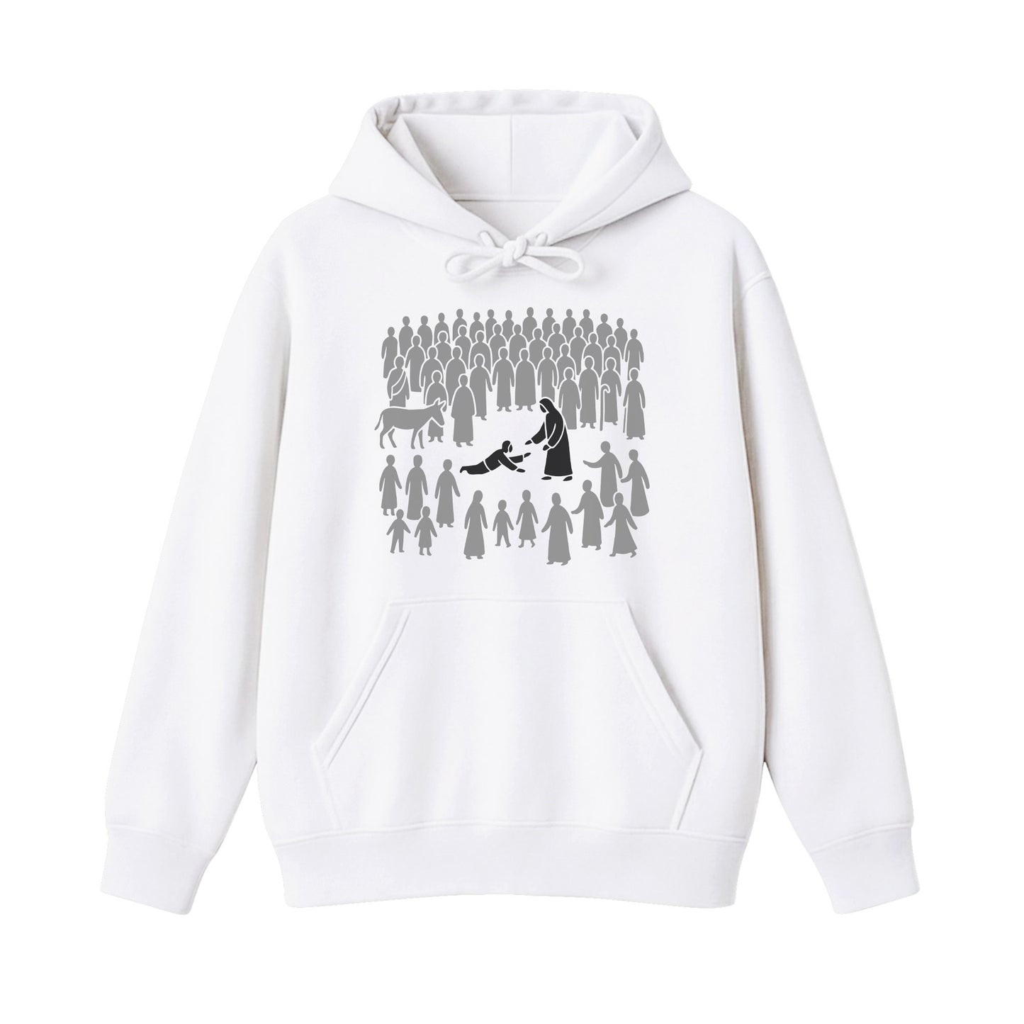 Just Touching Him Christian Hoodie