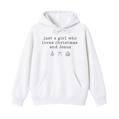 Love Christmas and Jesus Christian Hoodie