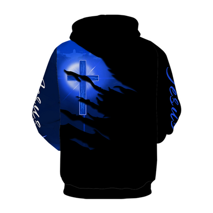 Christian Blue Light Pullover Hoodies
