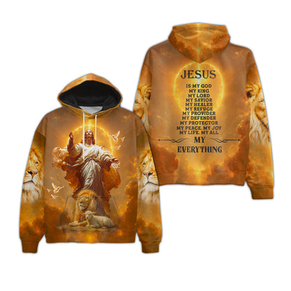 Light My King My Everything Christian Hoodie