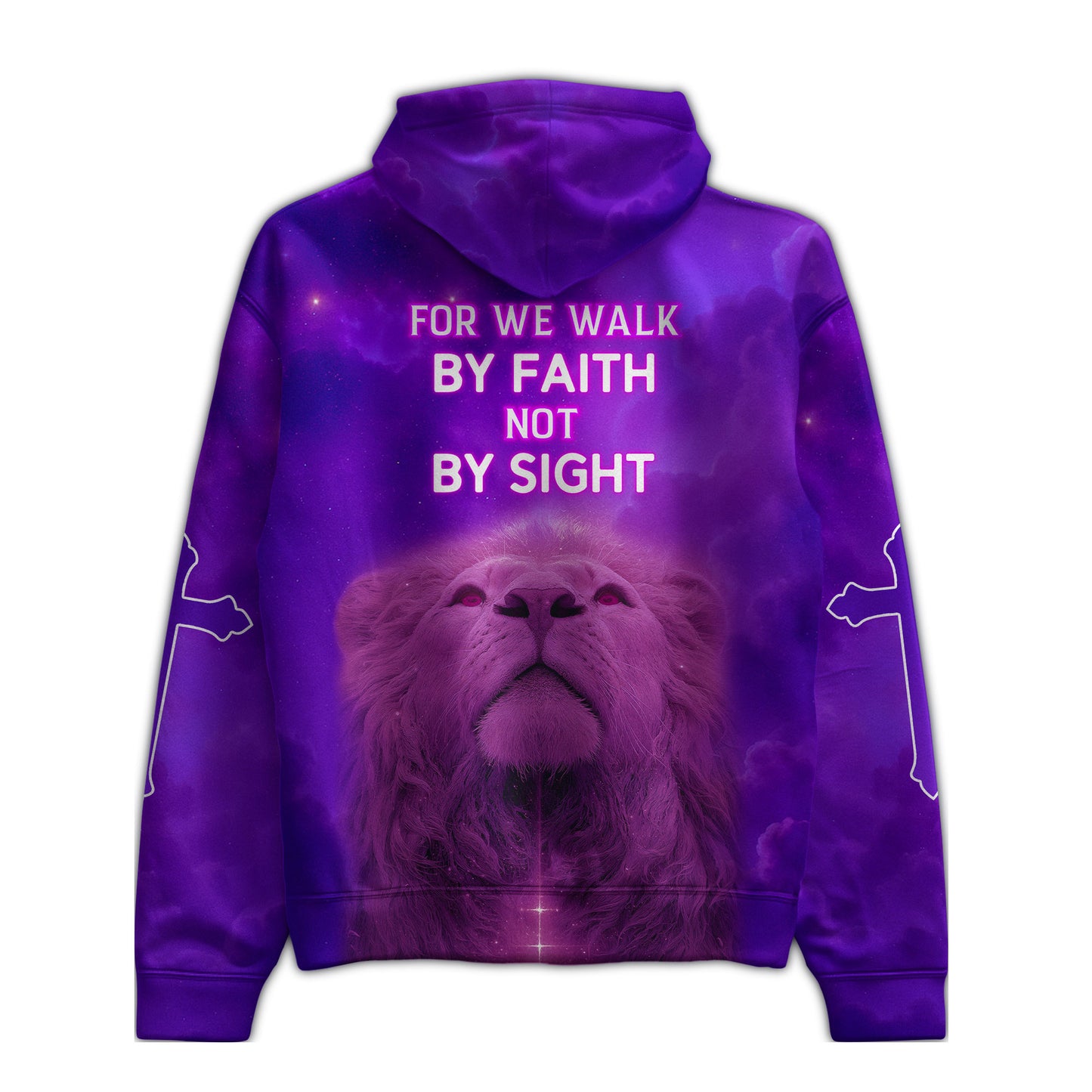 For We Walk By Faith Christian Hoodie