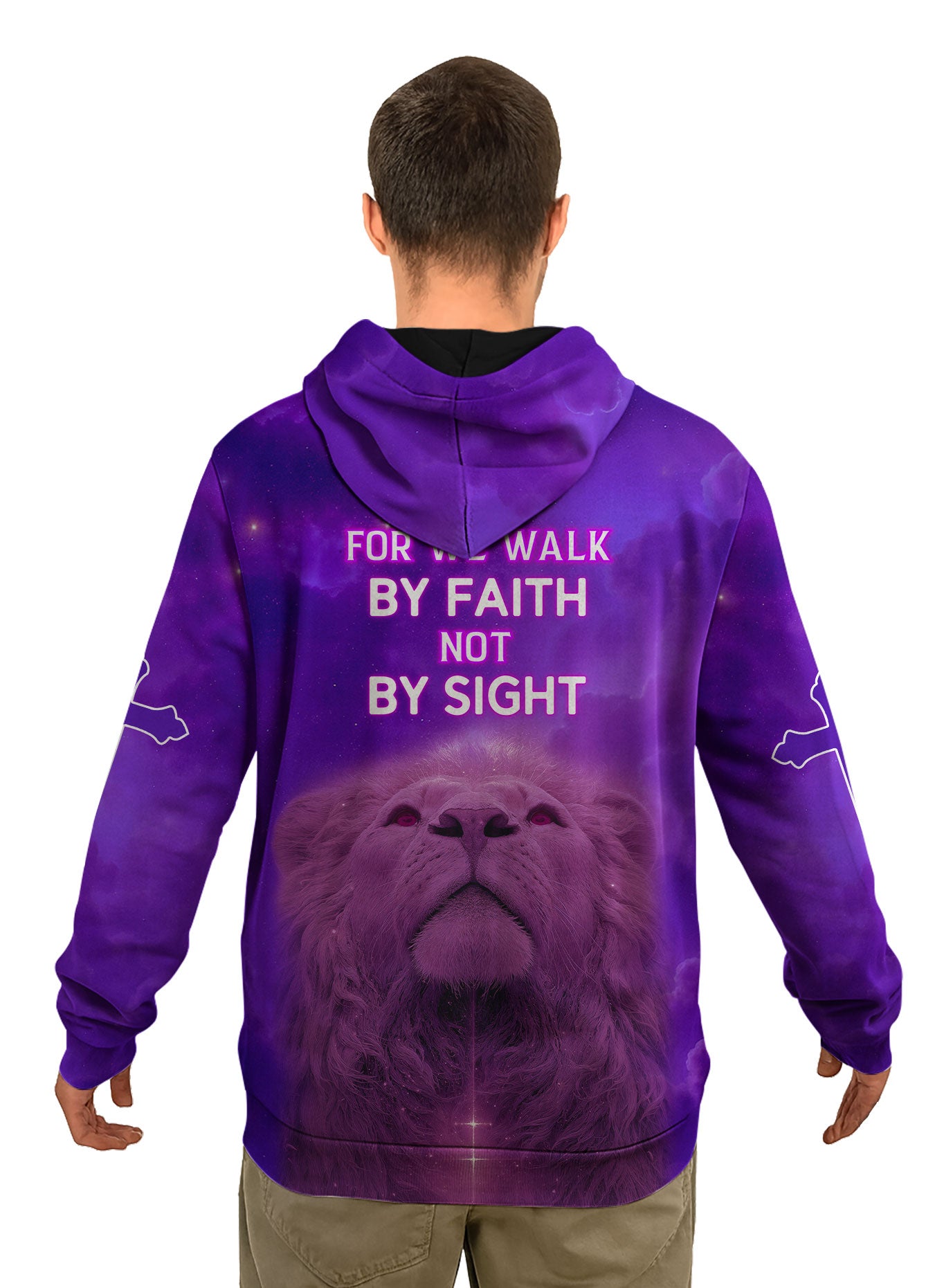 For We Walk By Faith Christian Hoodie