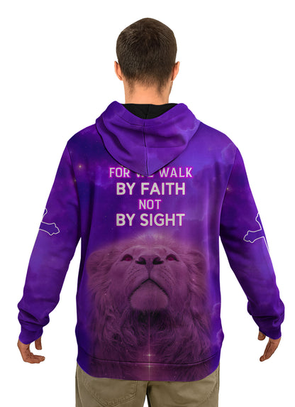 For We Walk By Faith Christian Hoodie