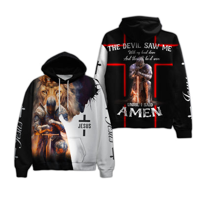 The Devil Saw me Christian Hoodie