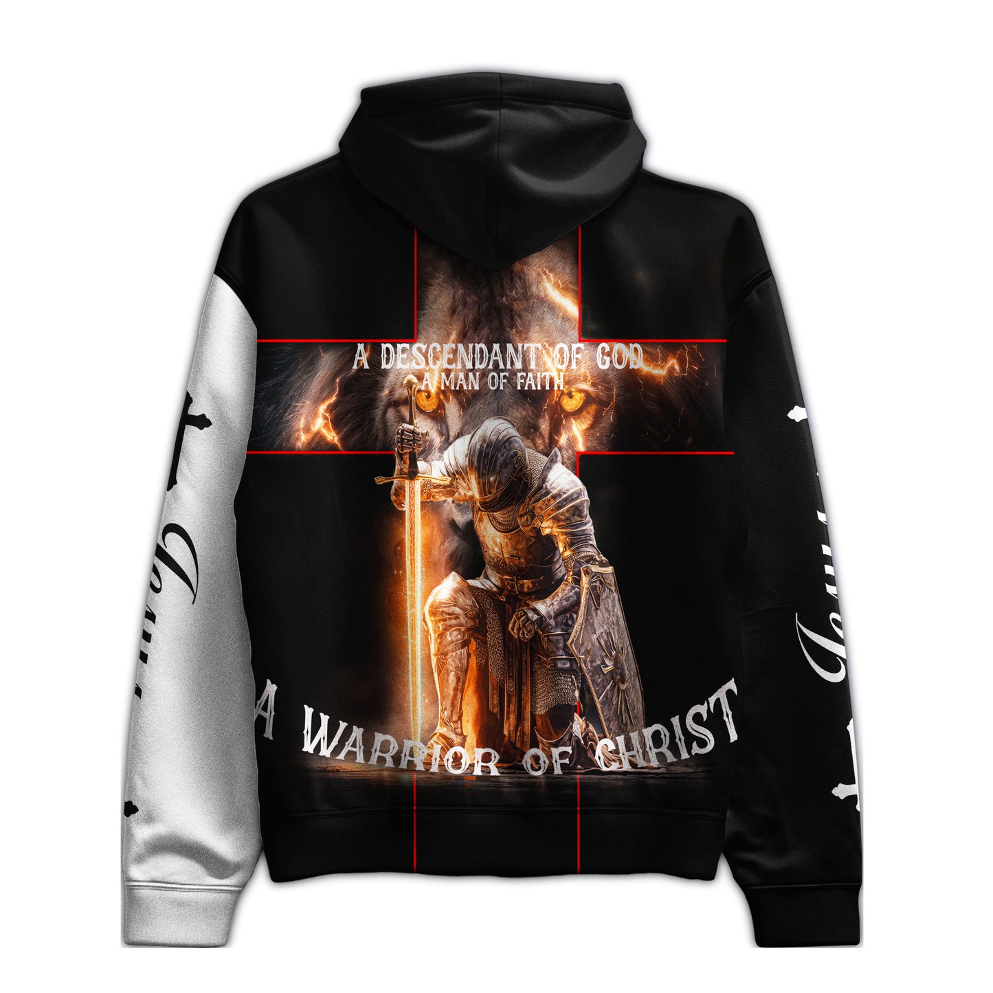 Warrior of Christ, Man of Faith Christian Hoodie