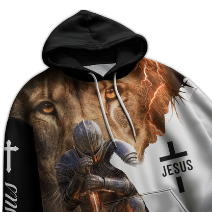 Warrior of Christ, Man of Faith Christian Hoodie
