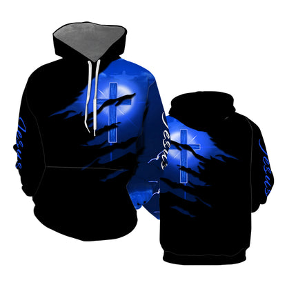 Christian Blue Light Pullover Hoodies