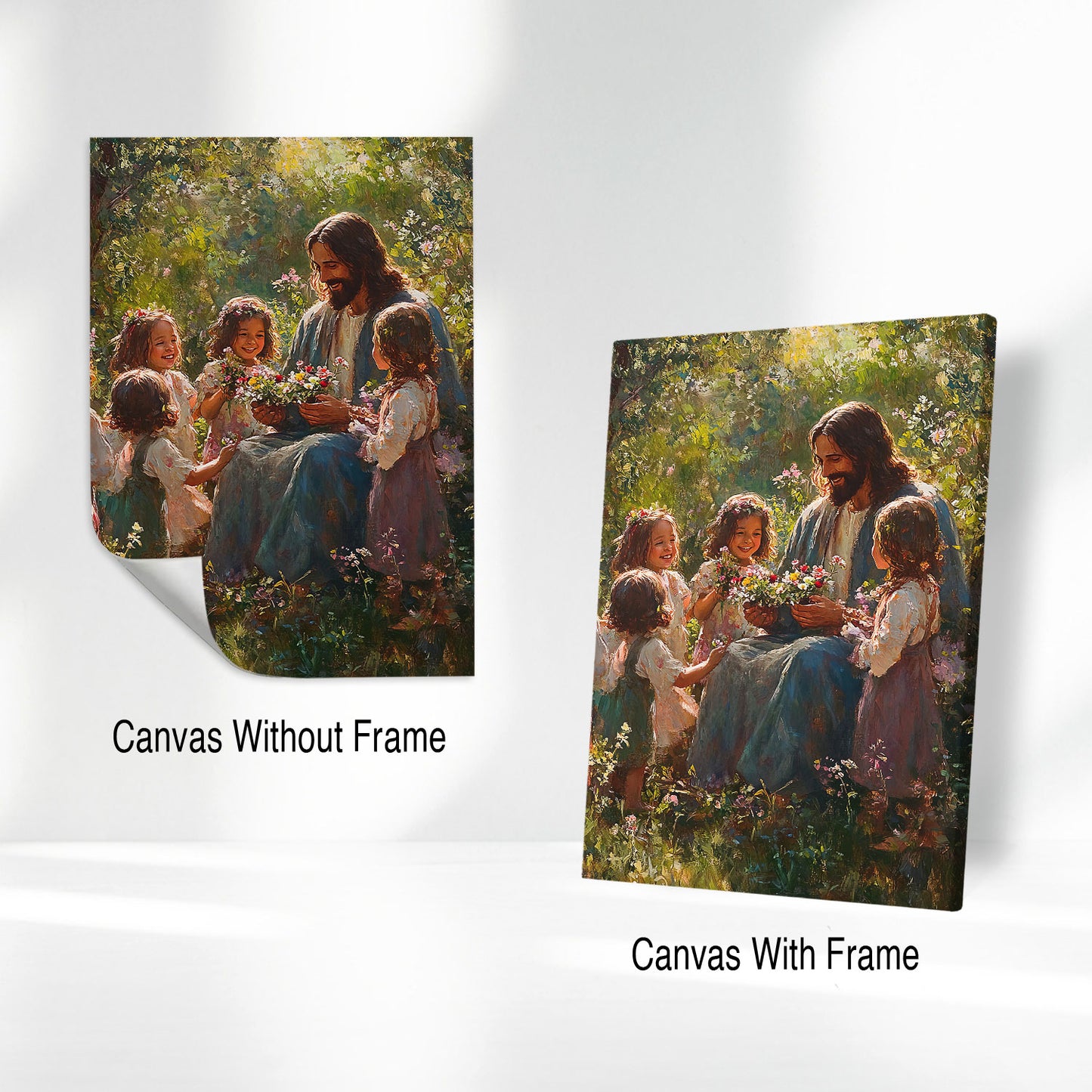 Christian And Children Canvas Wall Art