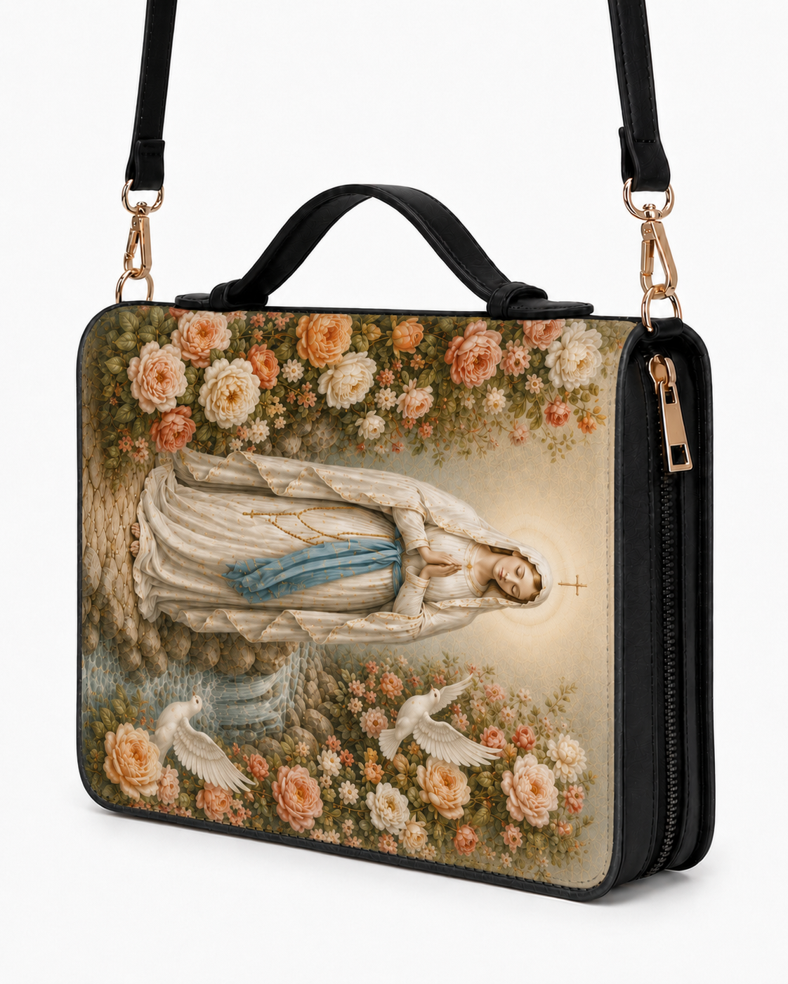 "Lady of Lourdes" Bible Cover