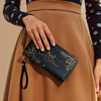 Trust in the Lord Proverbs 3:5 Black Leather Purse - Christian Leather Wallet