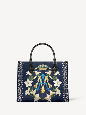 Lilium Mariae PU Leather Handbag - Christian Handbag, front view