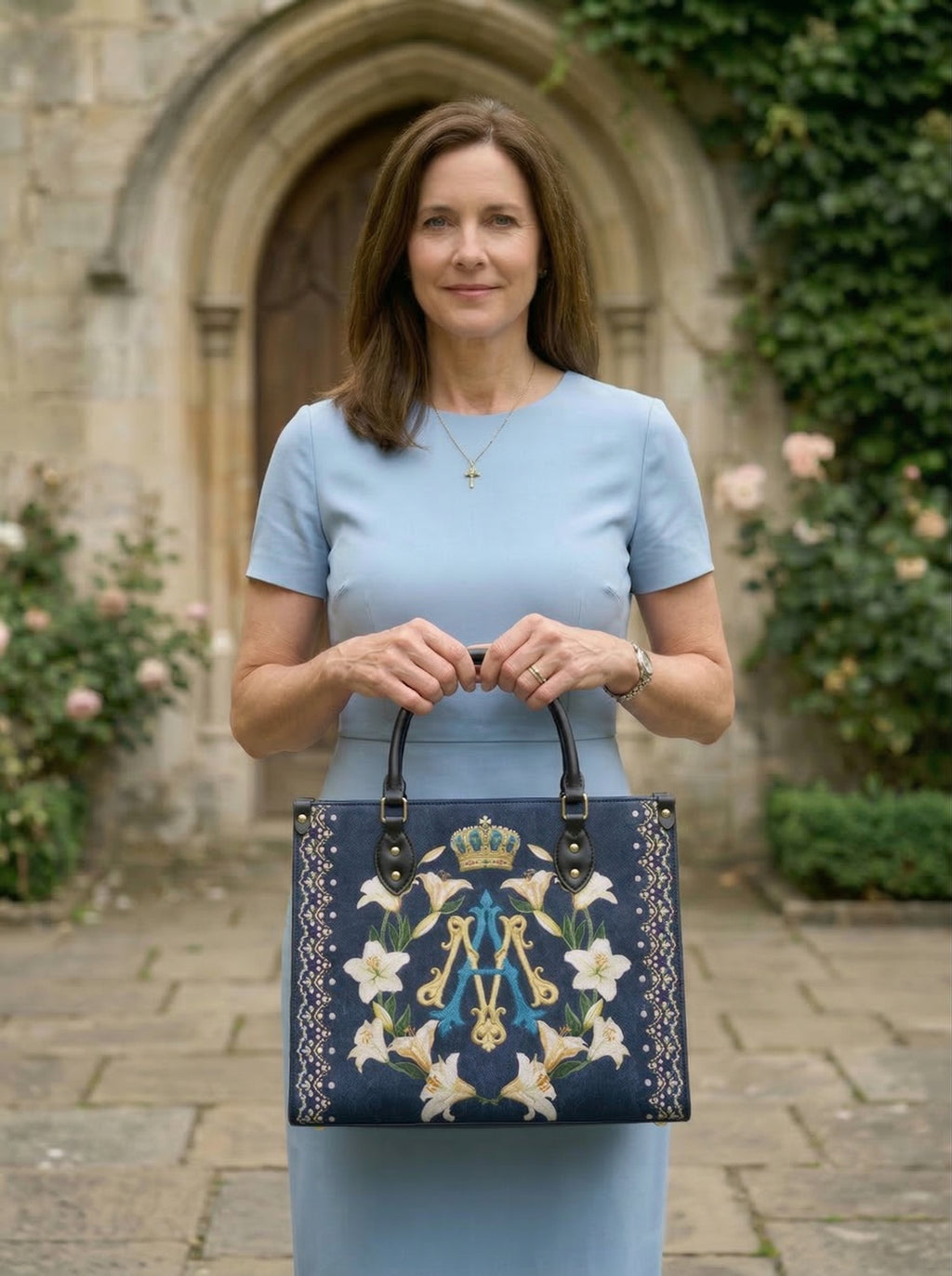 "Lilium Mariae" Leather Handbag