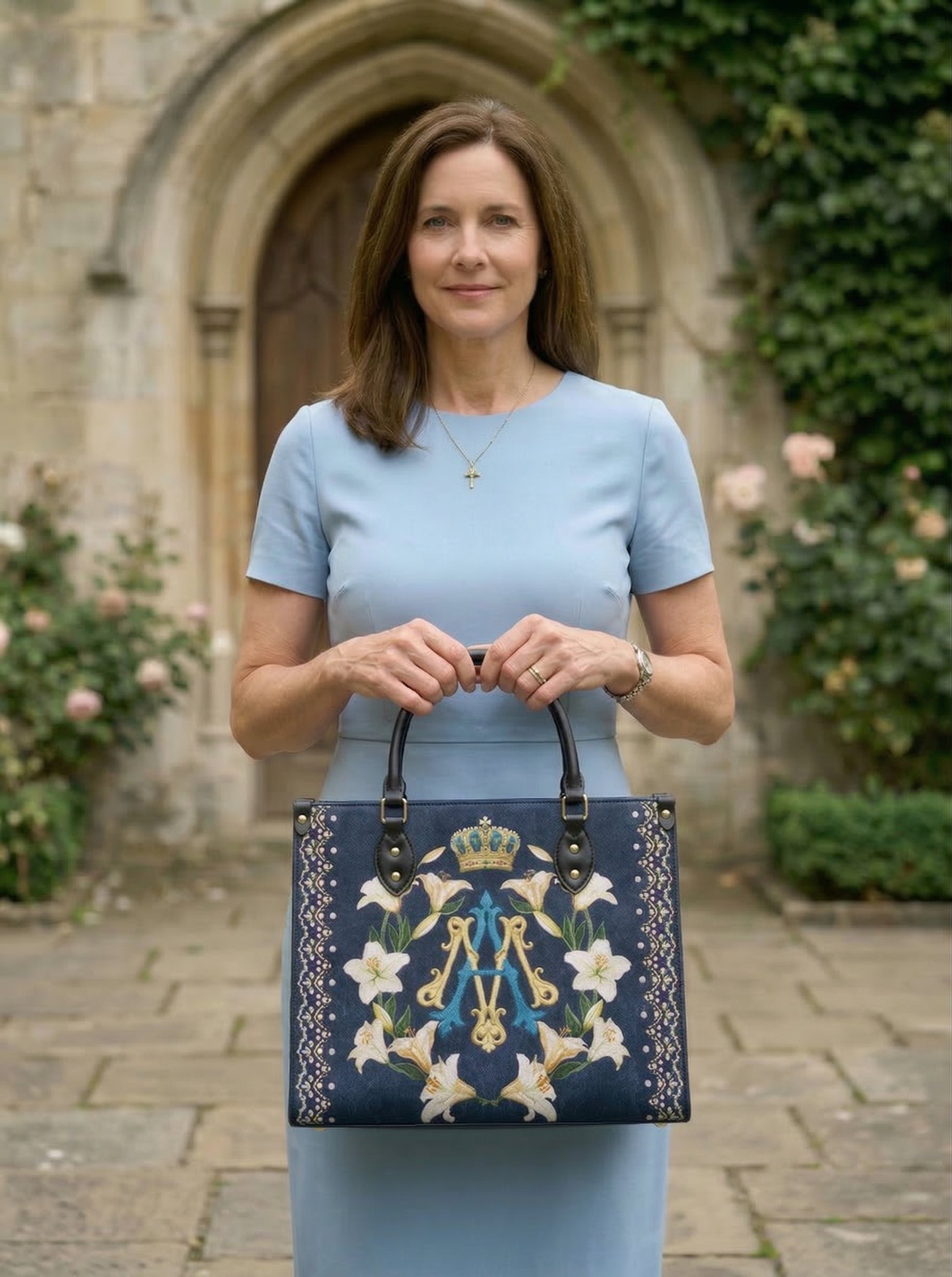 "Lilium Mariae" Leather Handbag