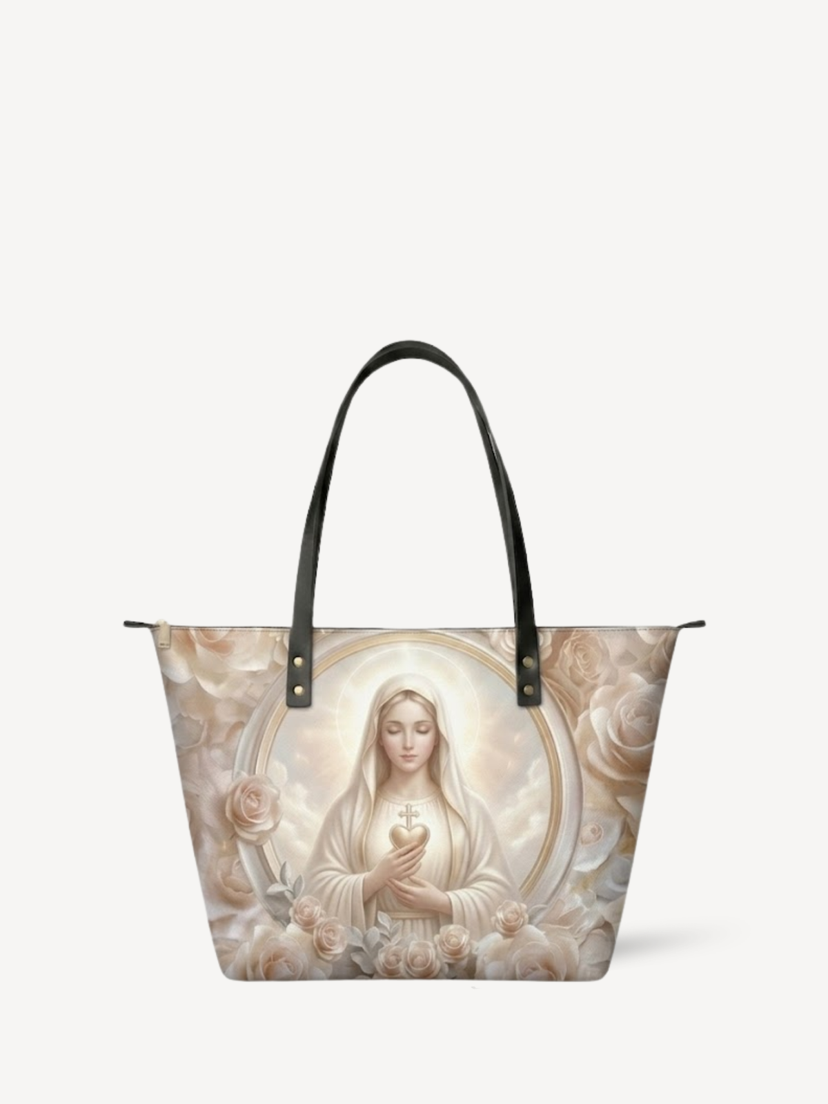 Lumen PU Leather Tote Bag - Christian Tote Bag, front view