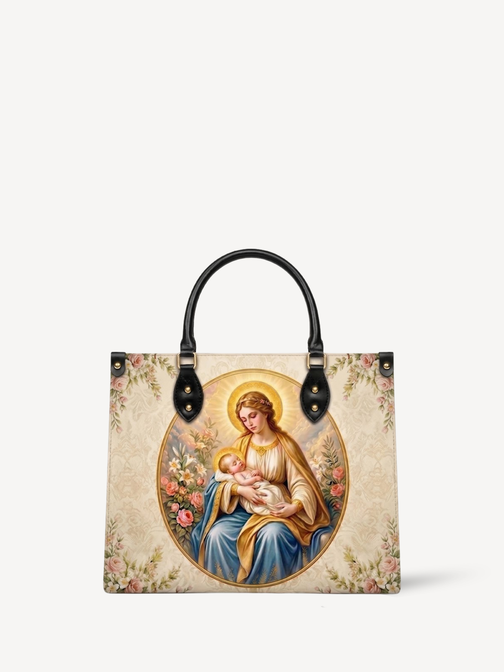 "Mater Dei" Leather Handbag