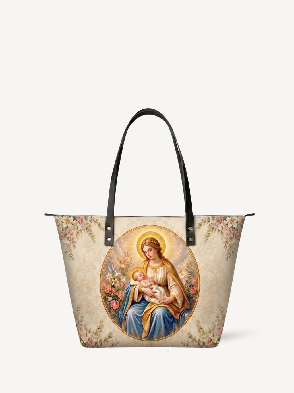 "Mater Dei" Leather Tote Bag