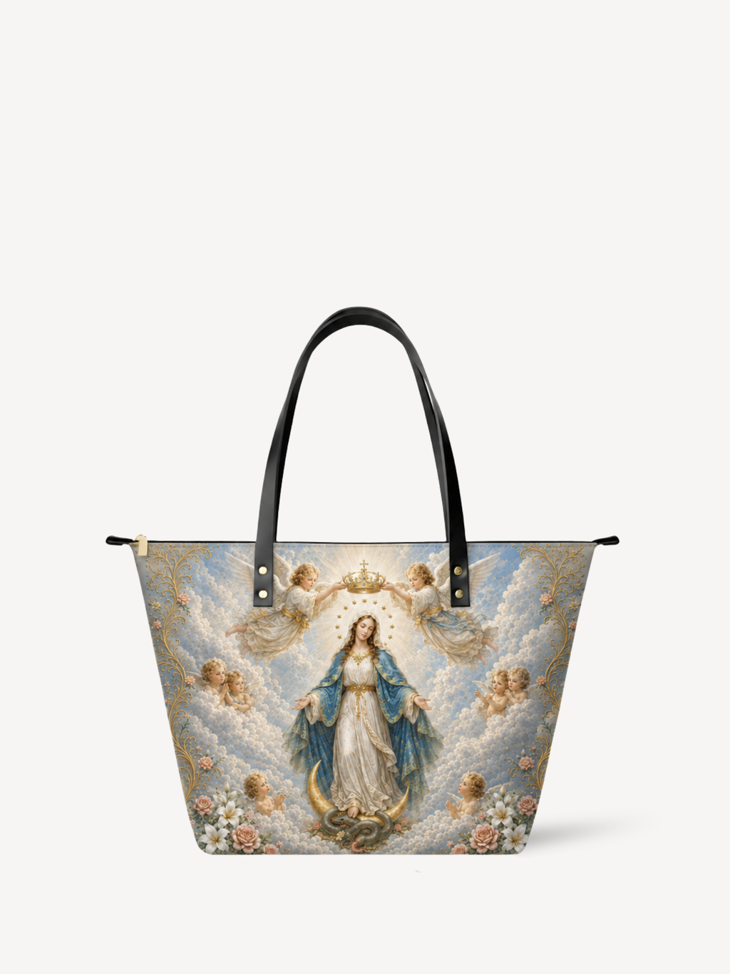 "Mater Caeli" Leather Tote Bag