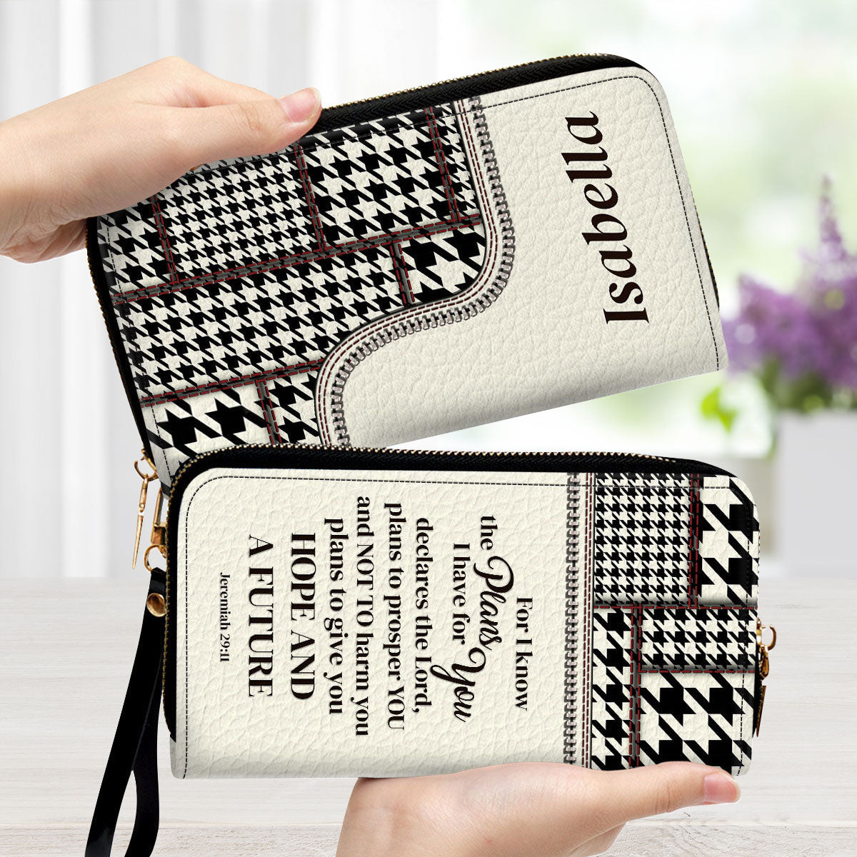 For I Know The Plans I Have For You Jeremiah 29:11 - Unique Personalized Leather Long Wallets - AT4080848