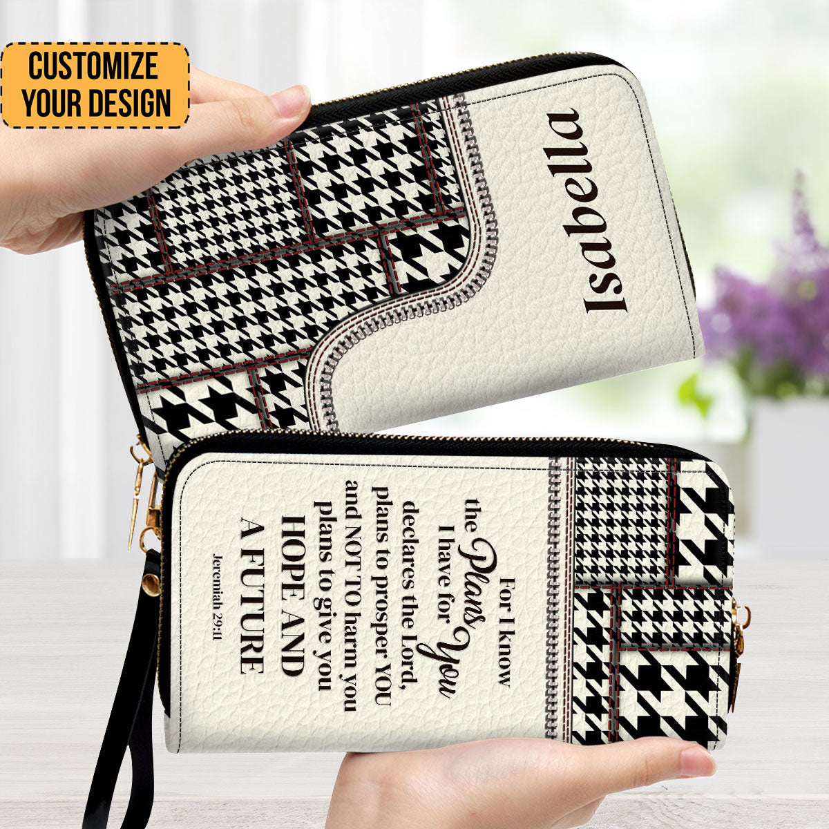 For I Know The Plans I Have For You Jeremiah 29:11 - Unique Personalized Leather Long Wallets - AT4080848