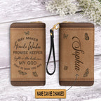 Christianartbag Clutch Purse, Way Maker Miracle Worker Butterfly Clutch Purse For Women, Personalized Name, Christian Gifts For Women, CAB05050124.