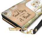 Christianartbag Clutch Purse, Its A Good Day To Read A Book Clutch Purse For Women, Personalized Name, Christian Gifts For Women, CAB03050124.