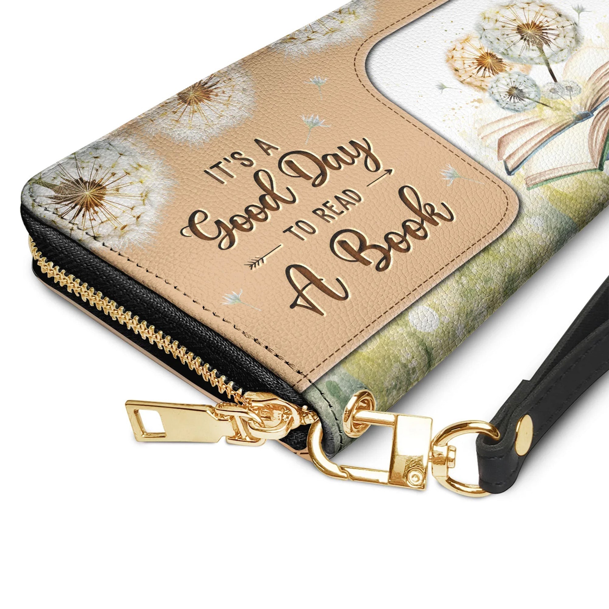 Christianartbag Clutch Purse, Its A Good Day To Read A Book Clutch Purse For Women, Personalized Name, Christian Gifts For Women, CAB03050124.