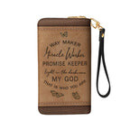 Christianartbag Clutch Purse, Way Maker Miracle Worker Butterfly Clutch Purse For Women, Personalized Name, Christian Gifts For Women, CAB05050124.
