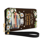 Christianartbag Clutch Purse, Thats What I Do I Read Books I Drink Tea And I Know Things Clutch Purse For Women, Personalized Name, Christian Gifts For Women, CAB01050124.