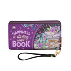 Christianartbag Clutch Purse, Happiness Is Starting A New Book Clutch Purse For Women, Personalized Name, Christian Gifts For Women, CAB04050124.