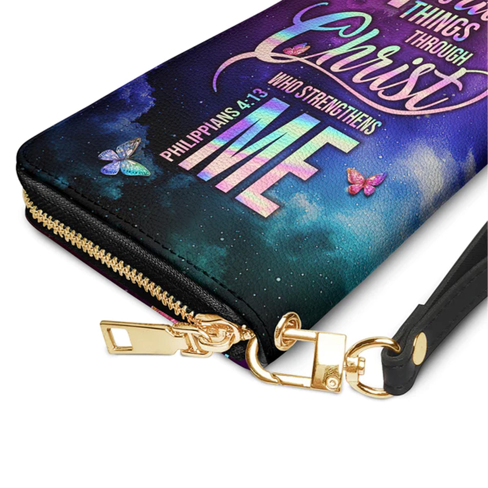 Christianartbag Clutch Purse, I Can Do All Things Through Christ Philippians 4 13 Clutch Purse For Women, Personalized Name, Christian Gifts For Women, CAB08050124.