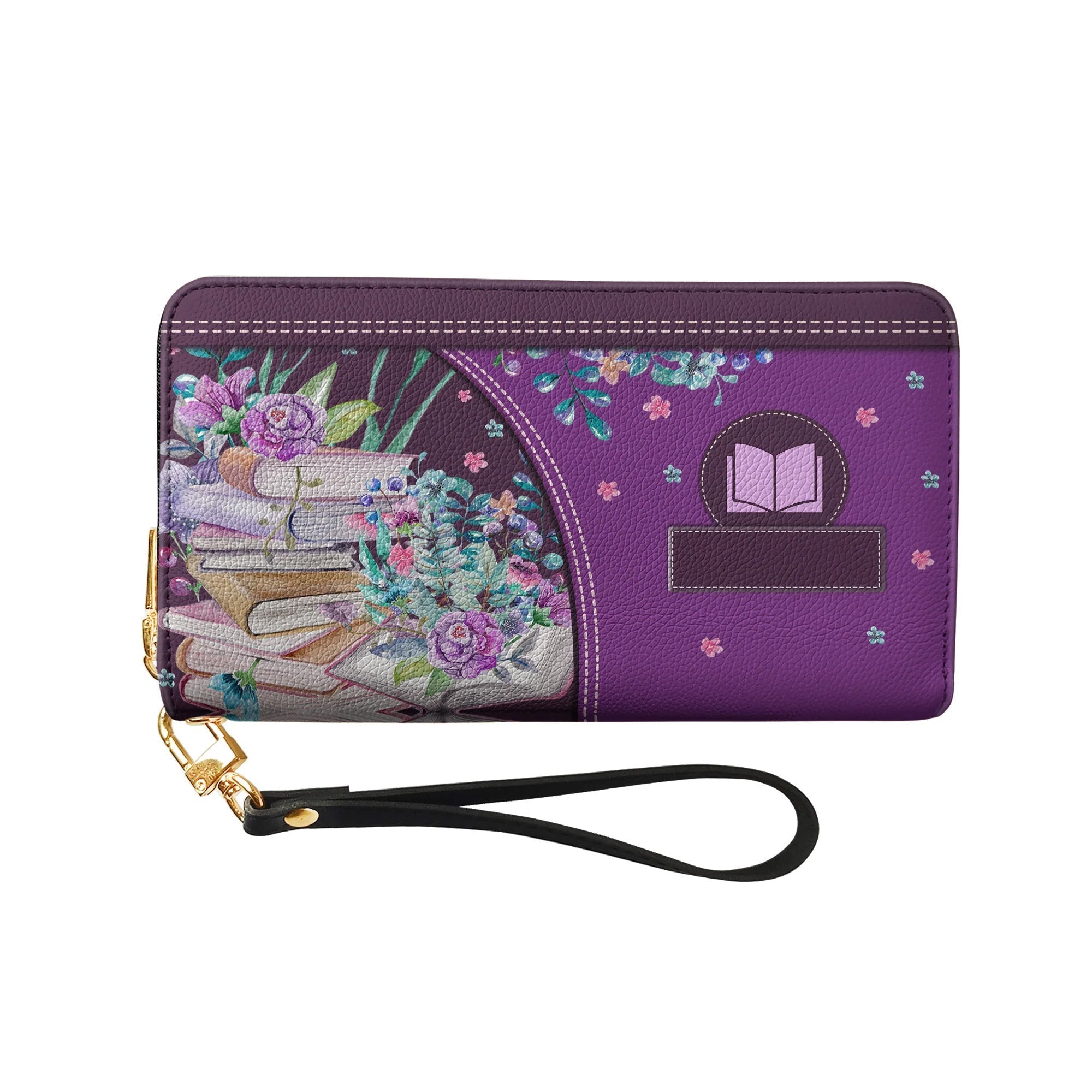 Christianartbag Clutch Purse, Happiness Is Starting A New Book Clutch Purse For Women, Personalized Name, Christian Gifts For Women, CAB04050124.