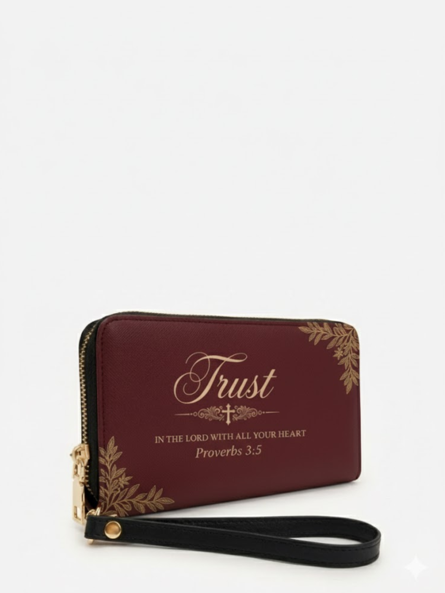 "Trust & Grace" Leather Wallet