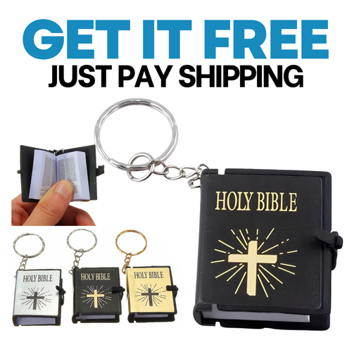 Mini Book Keychain – Christian Gift