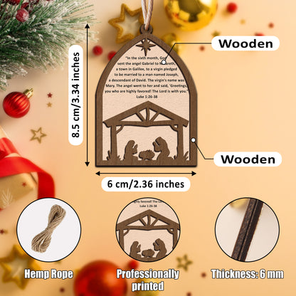 Angel - The Annunciation to Mary Wooden Ornament