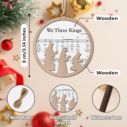 We Three Kings Layered Wooden Ornament