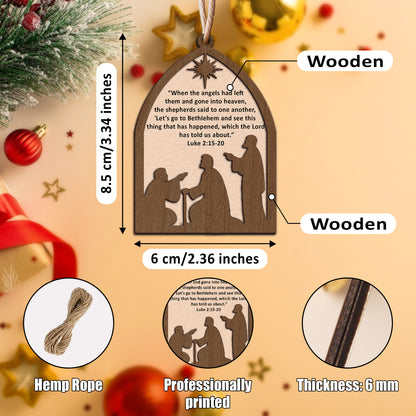 Let’s go to Bethlehem Wooden Ornament