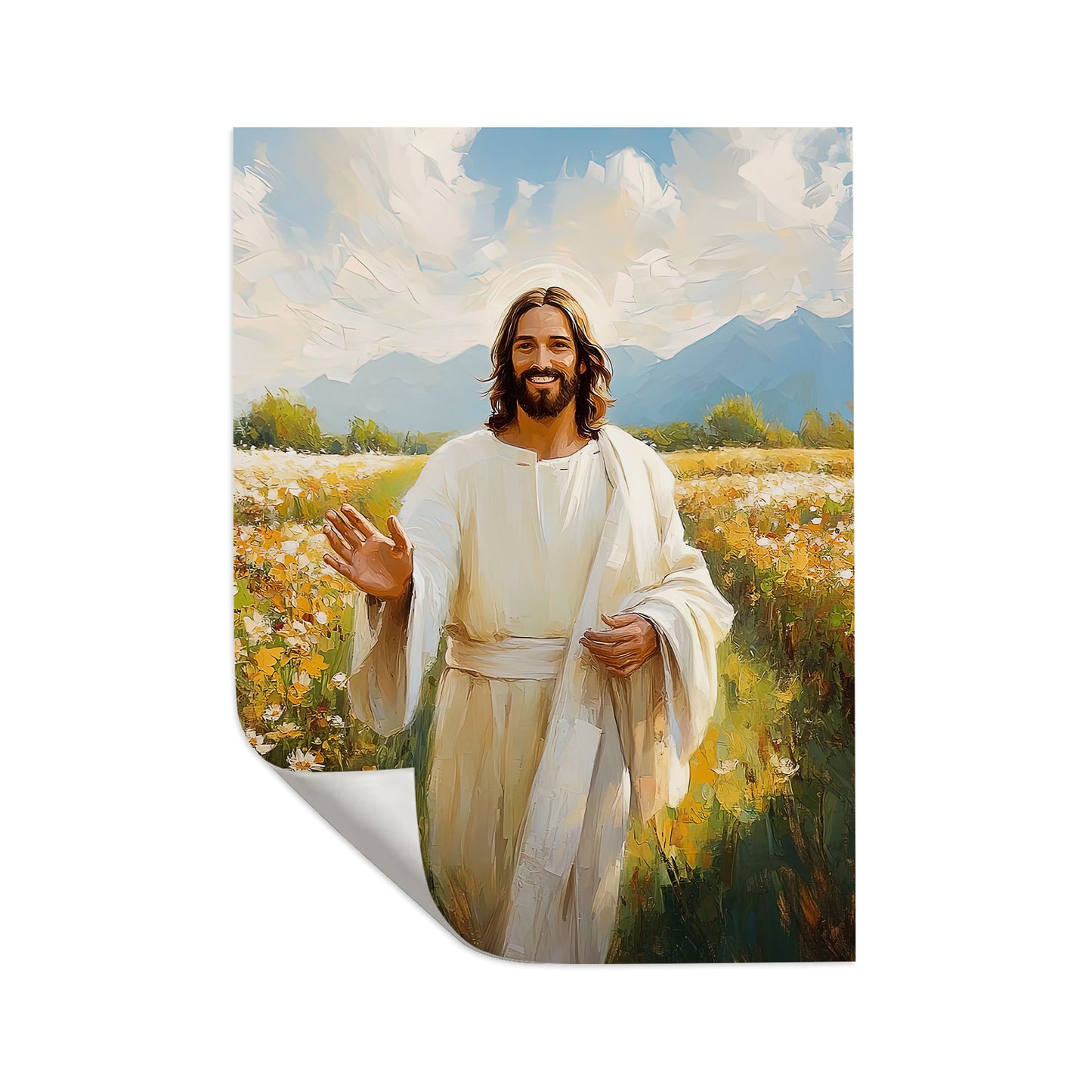 Christian Flower Poster Wall Art