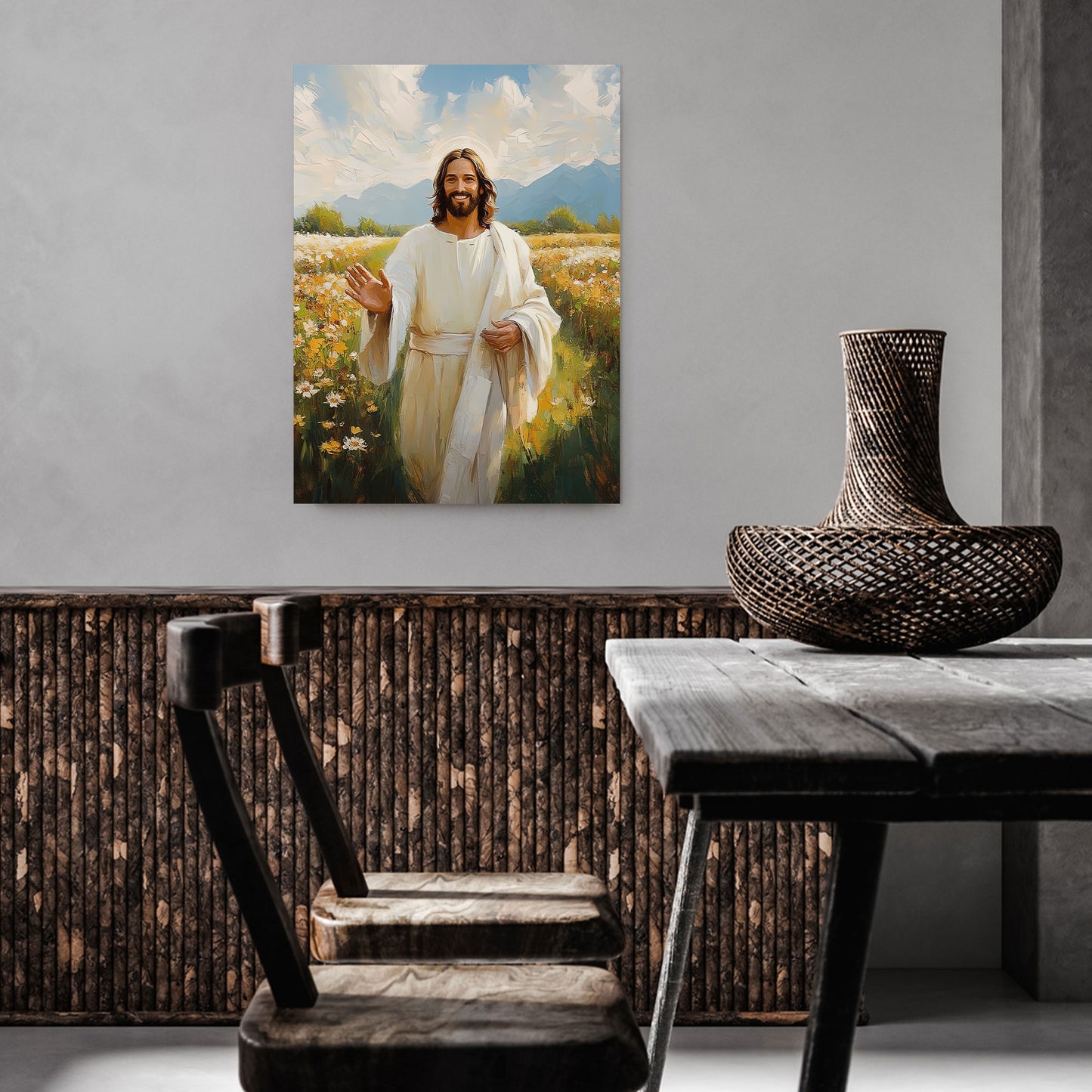 Christian Flower Poster Wall Art