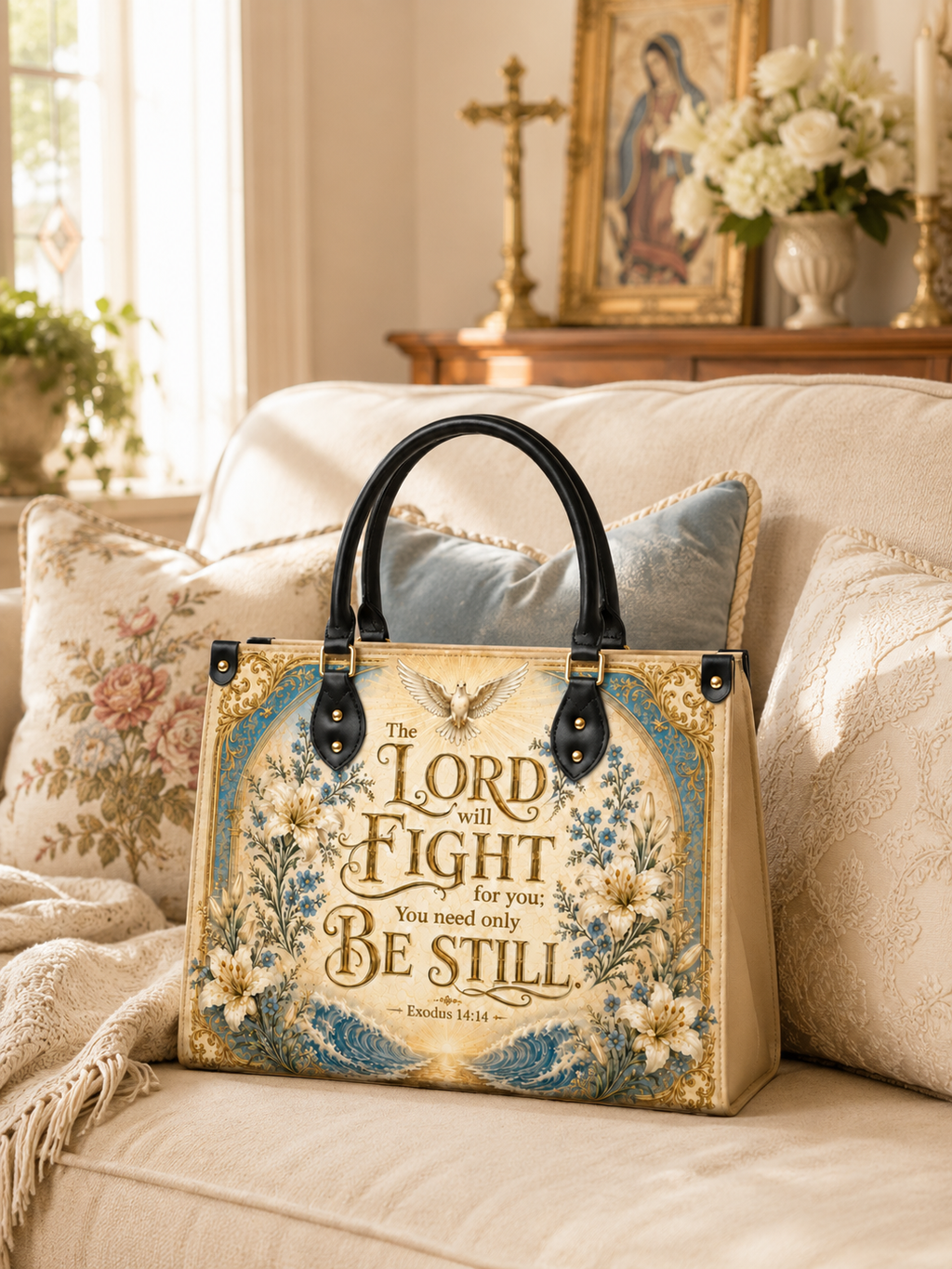 "Pax Domini"  Leather Handbag
