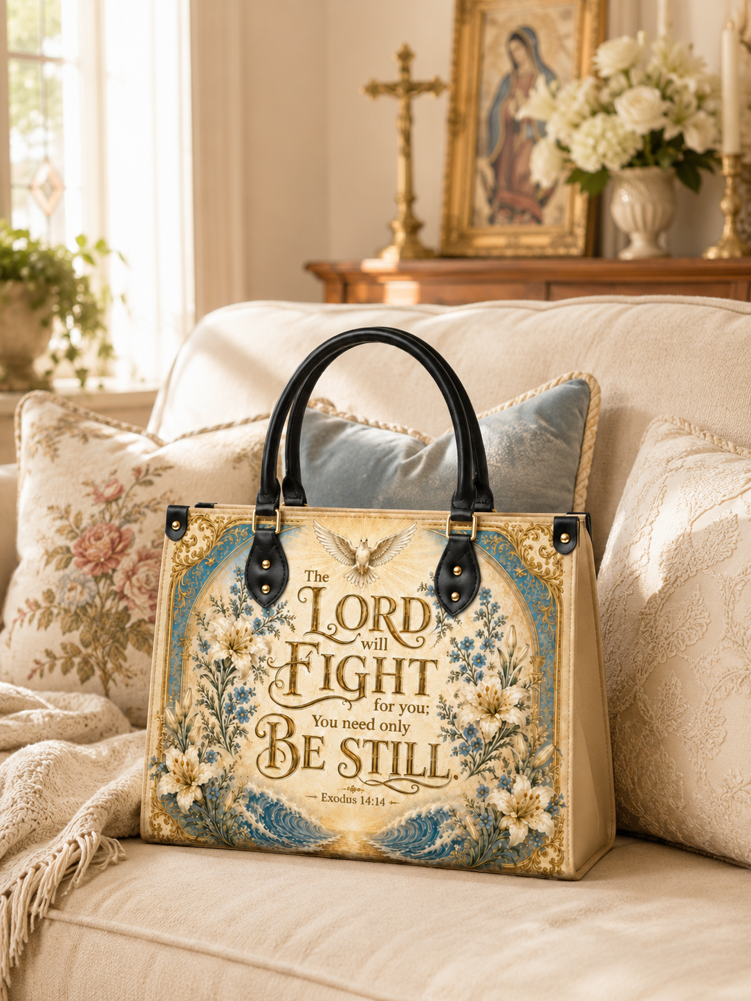 "Pax Domini"  Leather Handbag