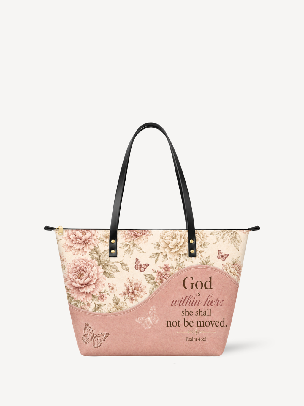"Pure Bloom" Leather Tote Bag
