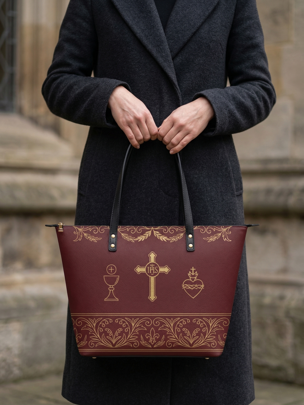 "Redemption" Leather Tote Bag