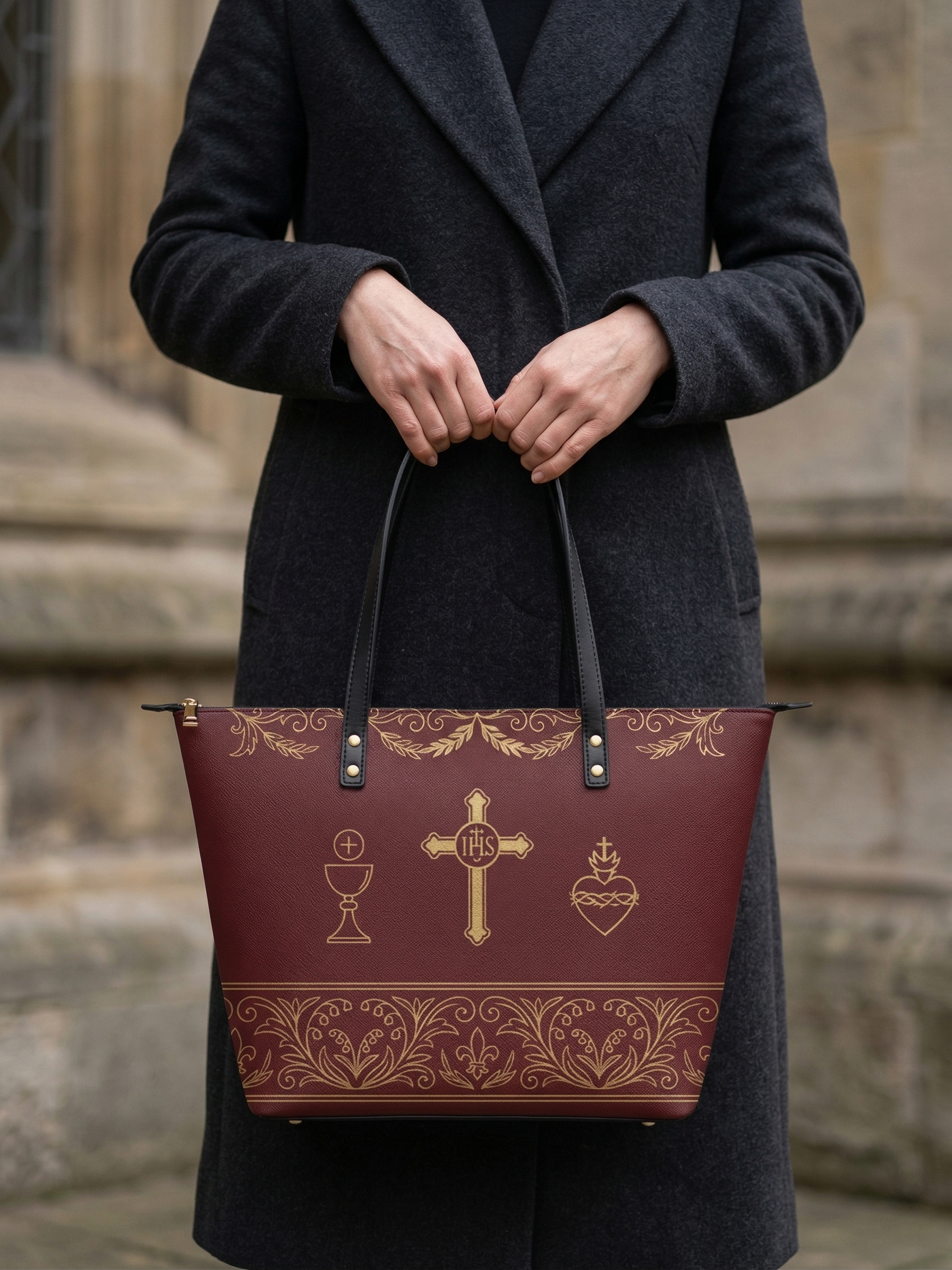 "Redemption" Leather Tote Bag
