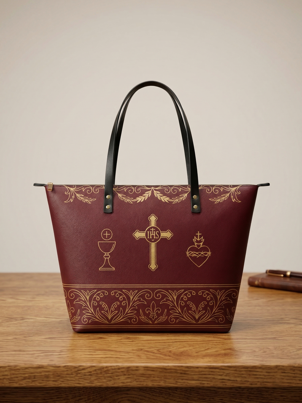 "Redemption" Leather Tote Bag